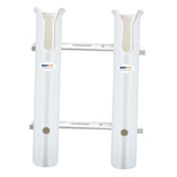 Maxbell 2 Tubes Link White Plastic Fishing Rod Racks Fishing Rod Racks Holder Socket