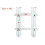 Maxbell 2 Tubes Link White Plastic Fishing Rod Racks Fishing Rod Racks Holder Socket
