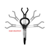 Maxbell Aluminum Fishing Rod rack Holder Adjustable Removable 360 Kayak Pole Bracket