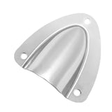 Maxbell 2x2 Sets Grade Stainless Steel Midget Clam Shell Wire Cable Vent Cover Silver
