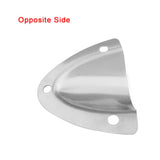Maxbell 2x2 Sets Grade Stainless Steel Midget Clam Shell Wire Cable Vent Cover Silver