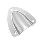Maxbell 2x2 Sets Grade Stainless Steel Midget Clam Shell Wire Cable Vent Cover Silver