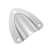 Maxbell 4x2 Sets Grade Stainless Steel Midget Clam Shell Wire Cable Vent Cover Silver