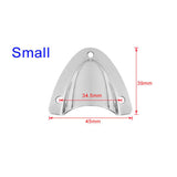 Maxbell 4x316 Stainless Steel Large Clam Shell Vent Wire Cable Cover For Boats Marine