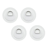 Maxbell Maxbell 4x 316 Stainless Steel D-Ring Patch for PVC Inflatable Boat White