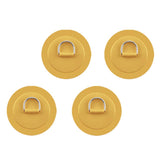 Maxbell Maxbell 4x 316 Stainless Steel D-Ring Patch for PVC Inflatable Boat Yellow