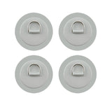 Maxbell Maxbell 4x 316 Stainless Steel D-Ring Patch for PVC Inflatable Boat Light Gray