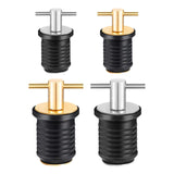 Maxbell 2xBoat Drain Plug 3/4'' or 1-1/4'' Screw T-Shaped Handle for 19mm 32mm Hole Brass 19mm