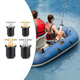 Maxbell 2xBoat Drain Plug 3/4'' or 1-1/4'' Screw T-Shaped Handle for 19mm 32mm Hole Brass 19mm