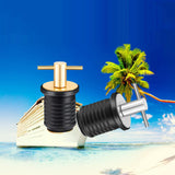 Maxbell 2xBoat Drain Plug 3/4'' or 1-1/4'' Screw T-Shaped Handle for 19mm 32mm Hole Brass 19mm