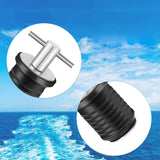 Maxbell 2xBoat Drain Plug 3/4'' or 1-1/4'' Screw T-Shaped Handle for 19mm 32mm Hole Brass 19mm