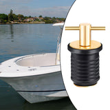 Maxbell 2xBoat Drain Plug 3/4'' or 1-1/4'' Screw T-Shaped Handle for 19mm 32mm Hole Brass 19mm