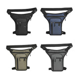 Maxbell 2xMotorcycle Drop Leg Bag for Men Women Lightweight Waterproof PU Material Black