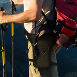 Maxbell 2xMotorcycle Drop Leg Bag for Men Women Lightweight Waterproof PU Material Black