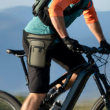 Maxbell 2xMotorcycle Drop Leg Bag for Men Women Lightweight Waterproof PU Material Black