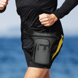 Maxbell 2xMotorcycle Drop Leg Bag for Men Women Lightweight Waterproof PU Material Black