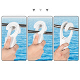 Maxbell 4xRail Mount Boat Fender Hanger Hooks Easily Adjust Fender in Height Line Clip 25mm