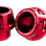 Maxbell 2xUniversal Motorcycle Front Fork Frame Sliders Sturdy Accessory CNC Aluminium Red