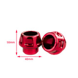 Maxbell 2xUniversal Motorcycle Front Fork Frame Sliders Sturdy Accessory CNC Aluminium Red