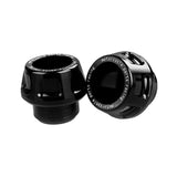 Maxbell 2xUniversal Motorcycle Front Fork Frame Sliders Sturdy Accessory CNC Aluminium Black