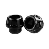 Maxbell 2xUniversal Motorcycle Front Fork Frame Sliders Sturdy Accessory CNC Aluminium Black