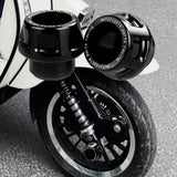 Maxbell 2xUniversal Motorcycle Front Fork Frame Sliders Sturdy Accessory CNC Aluminium Black
