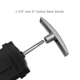 Maxbell 2xRV Waste Valve Handle Directly Replace Durable Fit 1 1/2" and 3" Gate Valves