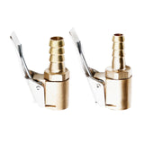 Generic Car Air Inflator Pump Hose Nozzle Adapter Tire Chuck Valve Clip On Hole 6mm