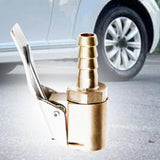 Generic Car Air Inflator Pump Hose Nozzle Adapter Tire Chuck Valve Clip On Hole 6mm
