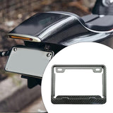 Maxbell Generic Motorbike Number Plate Bracket Replace Sturdy Number Plate Mount Carbon Pattern