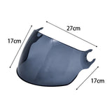 Maxbell 2xMotorcycle Helmets Visor Lens Sturdy Motorcycle Wind Cover Lens for LS2 Black
