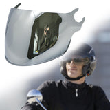Maxbell 2xMotorcycle Helmets Visor Lens Sturdy Motorcycle Wind Cover Lens for LS2 Silver
