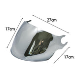 Maxbell 2xMotorcycle Helmets Visor Lens Sturdy Motorcycle Wind Cover Lens for LS2 Silver
