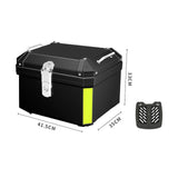 Maxbell Maxbell Generic Motorcycle Top Case Storage Carrier Case for Motorcycle Scooter Black 45L