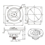 Maxbell Universal RV Water Inlet with Quick Connector Lightweight Accessories