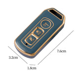 Maxbell Maxbell Motorcycle Key Shell 360 Degree Protection Key Fob Case for Honda SH125 Gray