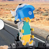 Maxbell Maxbell Motorcycle Phone Holder Shockproof Cell Phone Clamp for All Cell Phones Blue