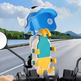 Maxbell Maxbell Motorcycle Phone Holder Shockproof Cell Phone Clamp for All Cell Phones Blue