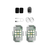 Maxbell Maxbell 2Pcs LED Strobe Lights Night Warning Light for Motorcycle Aircraft Boat