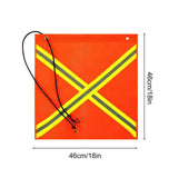 Maxbell Maxbell Warning Flag Warning Accessories Warning Sign for Trailer Hauling Truck