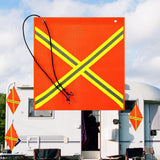 Maxbell Maxbell Warning Flag Warning Accessories Warning Sign for Trailer Hauling Truck