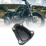Maxbell Maxbell Side Stand Pad Plate Support Bike Pad for Honda Modification Part black
