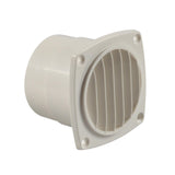 Maxbell 7.3cm RV Slotted Louvered Hose Vent Sturdy Spare Parts Marine Air Vent Cover White