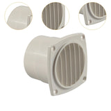 Maxbell 7.3cm RV Slotted Louvered Hose Vent Sturdy Spare Parts Marine Air Vent Cover White