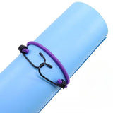 Maxbell 4Pcs Mini Bungee Cord Elastic Rope with Hooks for Camping Tents Hunting Purple 30cm