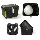 Maxbell 45L Motorcycle Top Case Motorbike Tail Box Trunk for Scooter Motorcycle With Base Lining