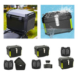 Maxbell 45L Motorcycle Top Case Motorbike Tail Box Trunk for Scooter Motorcycle With Base Lining