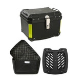 Maxbell 45L Motorcycle Top Case Motorbike Tail Box Trunk for Scooter Motorcycle With Base Lining