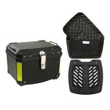 Maxbell 45L Motorcycle Top Case Motorbike Tail Box Trunk for Scooter Motorcycle With Base Lining