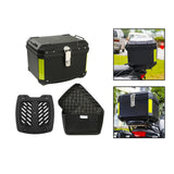 Maxbell 45L Motorcycle Top Case Motorbike Tail Box Trunk for Scooter Motorcycle With Base Lining